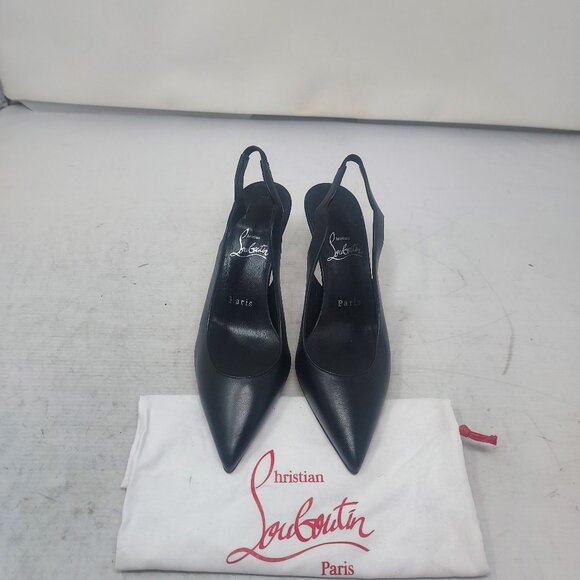 Christian Louboutin Black Hot Chick Slingback Pump Shoe - Picture 6 of 11